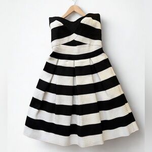 Express Striped Strapless Cocktail Dress Nautical XS NWT